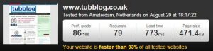 Pingdom Web Page Speed Test