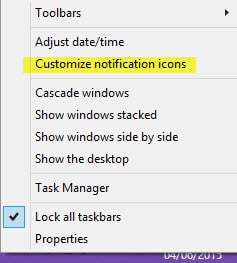Customize notification icons