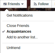 Facebook Unfriend