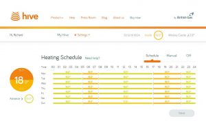 Hive heating schedules