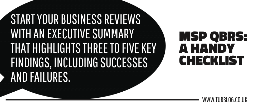 MSP QBRs A Handy Checklist to do Better Business Reviews 