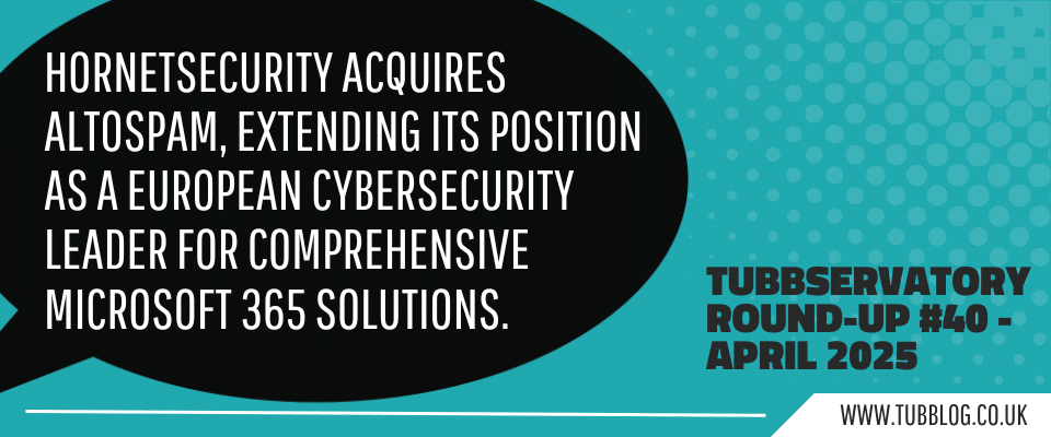 Tubbservatory Round-Up #40 – April 202